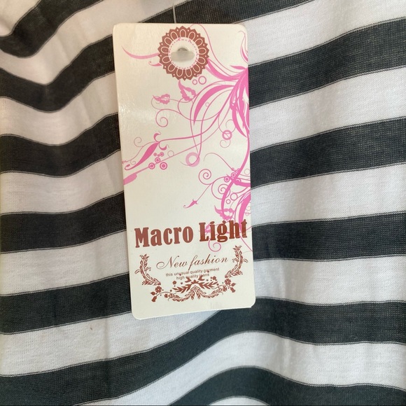 Gray & White Striped Cardigan with Elbow Patches - Picture 13 of 15